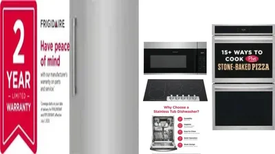 6 Piece Package Includes Refrigerator, Freezer, Cooktop, Wall Oven, Microwave And Dishwasher