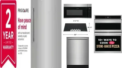 6 Piece Package Includes Refrigerator, Freezer, Cooktop, Wall Oven, Microwave And Dishwasher
