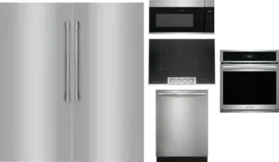 6 Piece Package Includes Refrigerator, Freezer, Cooktop, Wall Oven, Microwave And Dishwasher