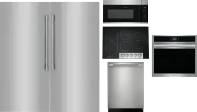 6 Piece Package Includes Refrigerator, Freezer, Cooktop, Wall Oven, Microwave And Dishwasher