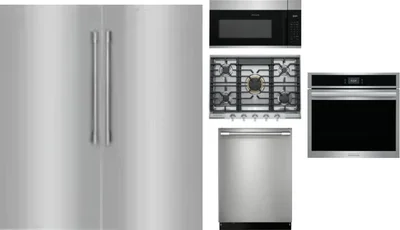 6 Piece Package Includes Refrigerator, Freezer, Cooktop, Wall Oven, Microwave And Dishwasher