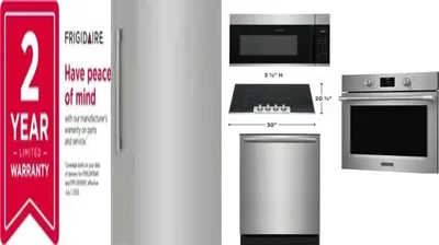 6 Piece Package Includes Refrigerator, Freezer, Cooktop, Wall Oven, Microwave And Dishwasher