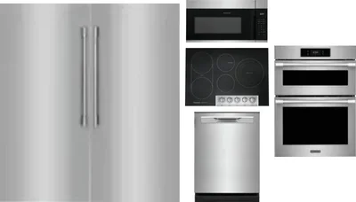 6 Piece Package Includes Refrigerator, Freezer, Cooktop, Wall Oven, Microwave And Dishwasher
