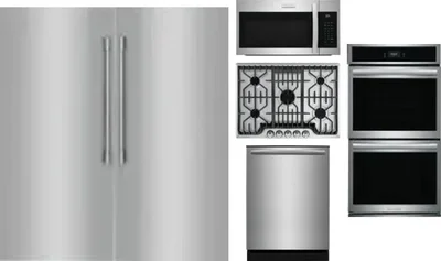 6 Piece Package Includes Refrigerator, Freezer, Cooktop, Wall Oven, Microwave And Dishwasher