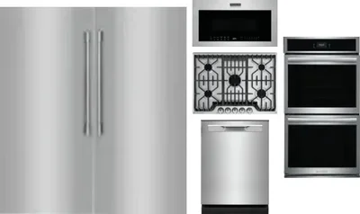 6 Piece Package Includes Refrigerator, Freezer, Cooktop, Wall Oven, Microwave And Dishwasher