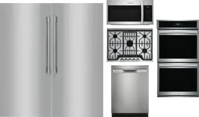 6 Piece Package Includes Refrigerator, Freezer, Cooktop, Wall Oven, Microwave And Dishwasher