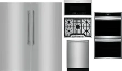 6 Piece Package Includes Refrigerator, Freezer, Cooktop, Wall Oven, Microwave And Dishwasher
