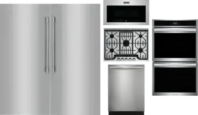 6 Piece Package Includes Refrigerator, Freezer, Cooktop, Wall Oven, Microwave And Dishwasher