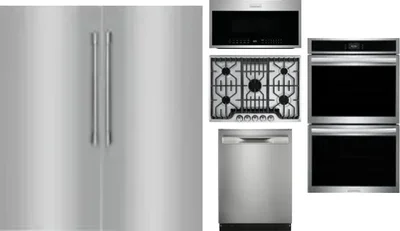 6 Piece Package Includes Refrigerator, Freezer, Cooktop, Wall Oven, Microwave And Dishwasher
