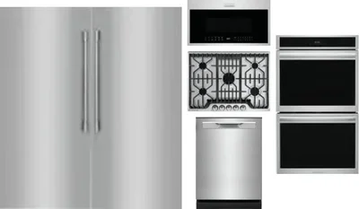 6 Piece Package Includes Refrigerator, Freezer, Cooktop, Wall Oven, Microwave And Dishwasher