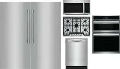 6 Piece Package Includes Refrigerator, Freezer, Cooktop, Wall Oven, Microwave And Dishwasher