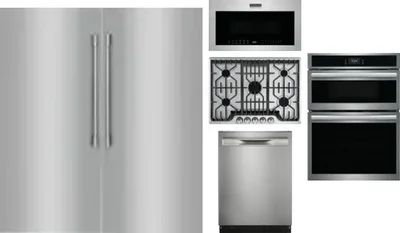 6 Piece Package Includes Refrigerator, Freezer, Cooktop, Wall Oven, Microwave And Dishwasher
