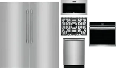 6 Piece Package Includes Refrigerator, Freezer, Cooktop, Wall Oven, Microwave And Dishwasher