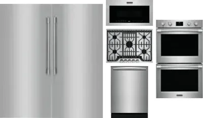 6 Piece Package Includes Refrigerator, Freezer, Cooktop, Wall Oven, Microwave And Dishwasher