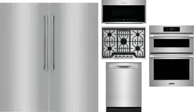 6 Piece Package Includes Refrigerator, Freezer, Cooktop, Wall Oven, Microwave And Dishwasher