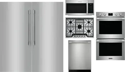 6 Piece Package Includes Refrigerator, Freezer, Cooktop, Wall Oven, Microwave And Dishwasher