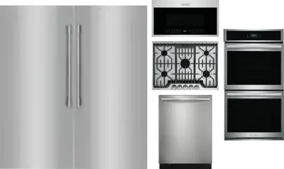 6 Piece Package Includes Refrigerator, Freezer, Cooktop, Wall Oven, Microwave And Dishwasher