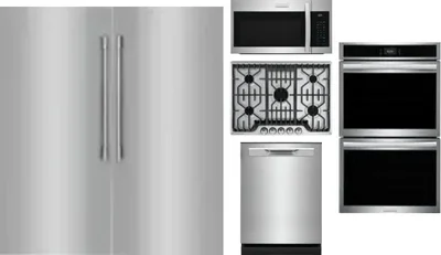 6 Piece Package Includes Refrigerator, Freezer, Cooktop, Wall Oven, Microwave And Dishwasher