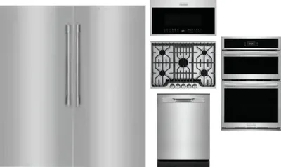 6 Piece Package Includes Refrigerator, Freezer, Cooktop, Wall Oven, Microwave And Dishwasher