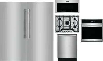 6 Piece Package Includes Refrigerator, Freezer, Cooktop, Wall Oven, Microwave And Dishwasher