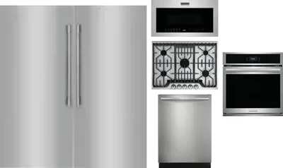 6 Piece Package Includes Refrigerator, Freezer, Cooktop, Wall Oven, Microwave And Dishwasher