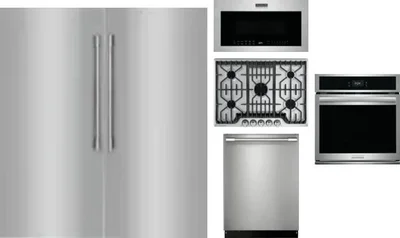 6 Piece Package Includes Refrigerator, Freezer, Cooktop, Wall Oven, Microwave And Dishwasher