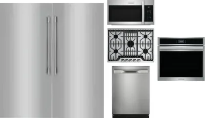 6 Piece Package Includes Refrigerator, Freezer, Cooktop, Wall Oven, Microwave And Dishwasher