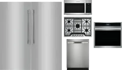 6 Piece Package Includes Refrigerator, Freezer, Cooktop, Wall Oven, Microwave And Dishwasher