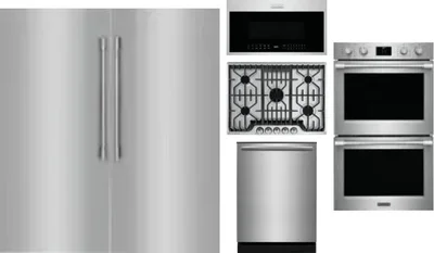 6 Piece Package Includes Refrigerator, Freezer, Cooktop, Wall Oven, Microwave And Dishwasher