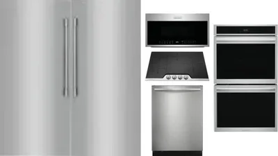 6 Piece Package Includes Refrigerator, Freezer, Cooktop, Wall Oven, Microwave And Dishwasher