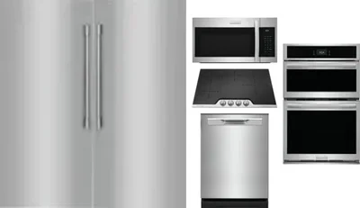 6 Piece Package Includes Refrigerator, Freezer, Cooktop, Wall Oven, Microwave And Dishwasher