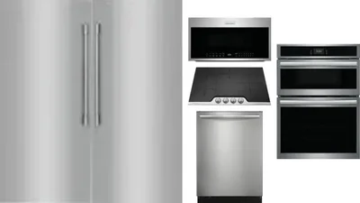 6 Piece Package Includes Refrigerator, Freezer, Cooktop, Wall Oven, Microwave And Dishwasher