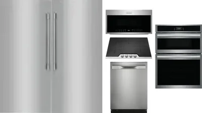 6 Piece Package Includes Refrigerator, Freezer, Cooktop, Wall Oven, Microwave And Dishwasher