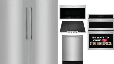 6 Piece Package Includes Refrigerator, Freezer, Cooktop, Wall Oven, Microwave And Dishwasher