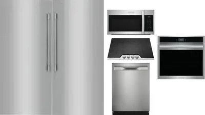 6 Piece Package Includes Refrigerator, Freezer, Cooktop, Wall Oven, Microwave And Dishwasher
