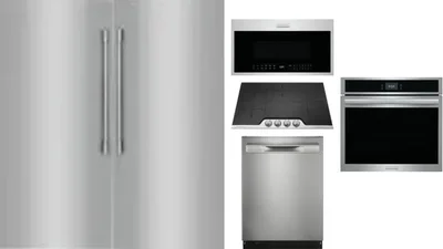 6 Piece Package Includes Refrigerator, Freezer, Cooktop, Wall Oven, Microwave And Dishwasher