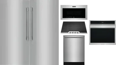 6 Piece Package Includes Refrigerator, Freezer, Cooktop, Wall Oven, Microwave And Dishwasher