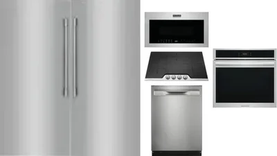 6 Piece Package Includes Refrigerator, Freezer, Cooktop, Wall Oven, Microwave And Dishwasher
