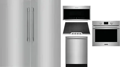 6 Piece Package Includes Refrigerator, Freezer, Cooktop, Wall Oven, Microwave And Dishwasher