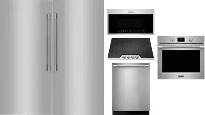 6 Piece Package Includes Refrigerator, Freezer, Cooktop, Wall Oven, Microwave And Dishwasher