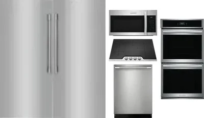 6 Piece Package Includes Refrigerator, Freezer, Cooktop, Wall Oven, Microwave And Dishwasher