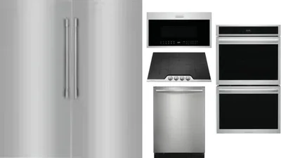 6 Piece Package Includes Refrigerator, Freezer, Cooktop, Wall Oven, Microwave And Dishwasher