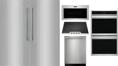 6 Piece Package Includes Refrigerator, Freezer, Cooktop, Wall Oven, Microwave And Dishwasher
