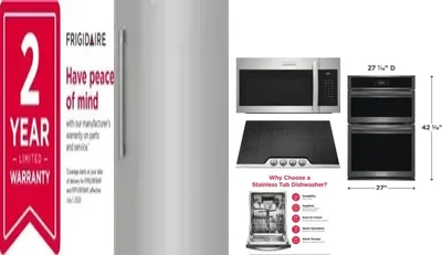 6 Piece Package Includes Refrigerator, Freezer, Cooktop, Wall Oven, Microwave And Dishwasher