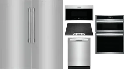 6 Piece Package Includes Refrigerator, Freezer, Cooktop, Wall Oven, Microwave And Dishwasher