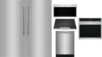 6 Piece Package Includes Refrigerator, Freezer, Cooktop, Wall Oven, Microwave And Dishwasher