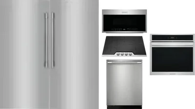 6 Piece Package Includes Refrigerator, Freezer, Cooktop, Wall Oven, Microwave And Dishwasher