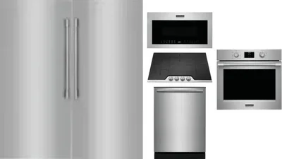 6 Piece Package Includes Refrigerator, Freezer, Cooktop, Wall Oven, Microwave And Dishwasher