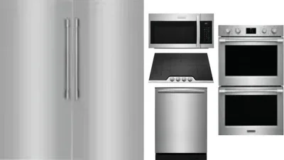 6 Piece Package Includes Refrigerator, Freezer, Cooktop, Wall Oven, Microwave And Dishwasher