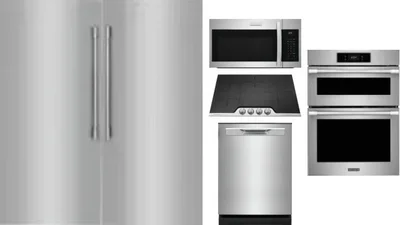 6 Piece Package Includes Refrigerator, Freezer, Cooktop, Wall Oven, Microwave And Dishwasher